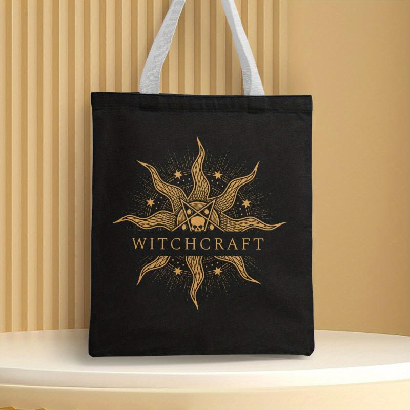 Halloween Canvas Tote Bag Trick Or Treat Gift Ghost Skull Elf Pumpkin Candy Bag