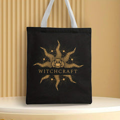 Halloween Canvas Tote Bag Trick Or Treat Gift Ghost Skull Elf Pumpkin Candy Bag