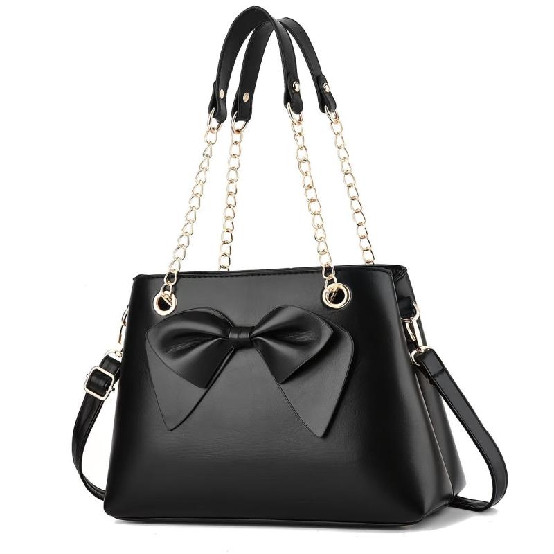 Bowknot Chain Shoulder Bag with Removable Strap