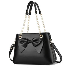 Bowknot Chain Shoulder Bag with Removable Strap