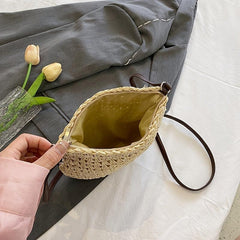 Boho Style Straw Crossbody Bag for Women