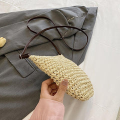 Boho Style Straw Crossbody Bag for Women