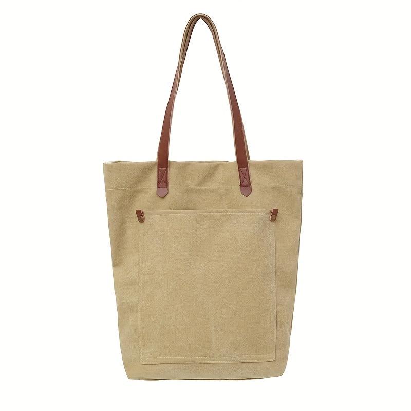 Vintage Canvas Tote Bag Large Capacity Retro Handbag Satchel Purse