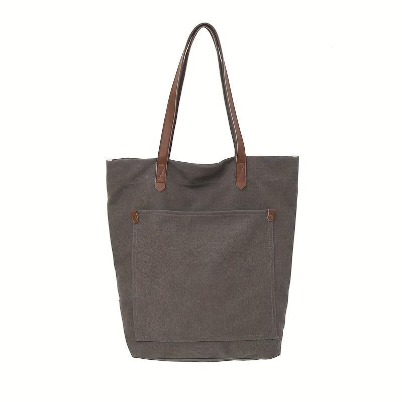 Vintage Canvas Tote Bag Large Capacity Retro Handbag Satchel Purse