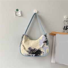 Tie Dye Crescent Bag Underarm Shoulder Bag Women's Handbag & Purse