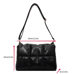 Large Capacity Puffy Shoulder Bag Women's Handbag & Purse
