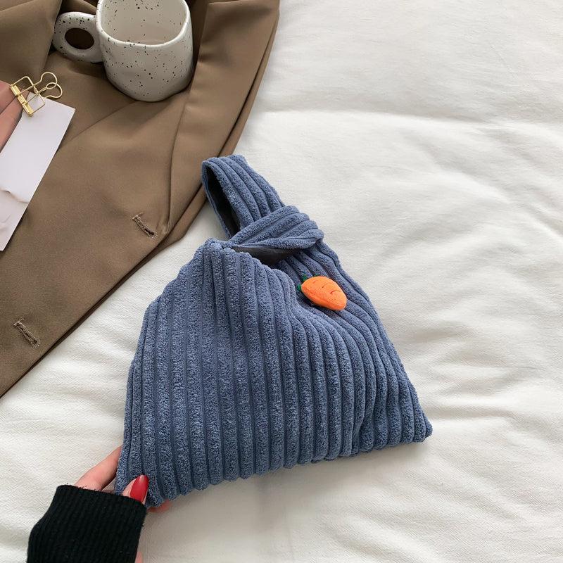 Corduroy Handbag Small Bag for Women