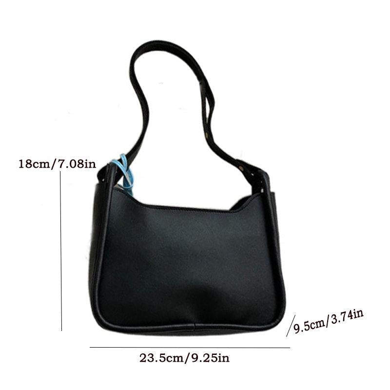 Vintage PU Shoulder Bag Women's Crescent Hobo Purse