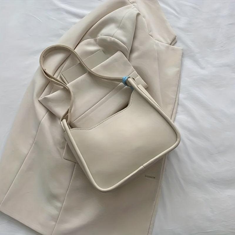 Vintage PU Shoulder Bag Women's Crescent Hobo Purse