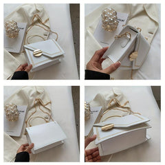 Square Chain Crossbody Bag Top Ring Handbag
