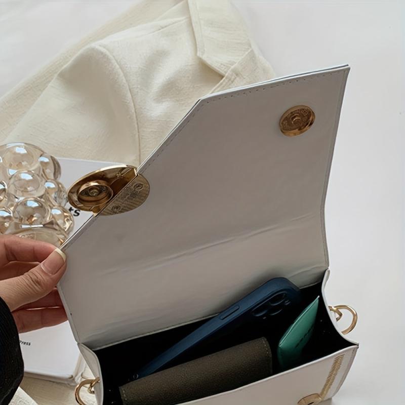 Square Chain Crossbody Bag Top Ring Handbag