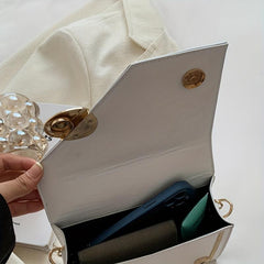 Square Chain Crossbody Bag Top Ring Handbag