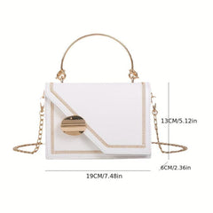 Square Chain Crossbody Bag Top Ring Handbag
