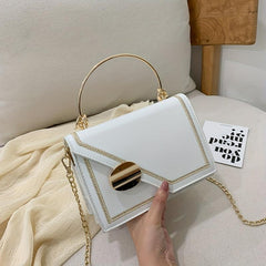 Square Chain Crossbody Bag Top Ring Handbag