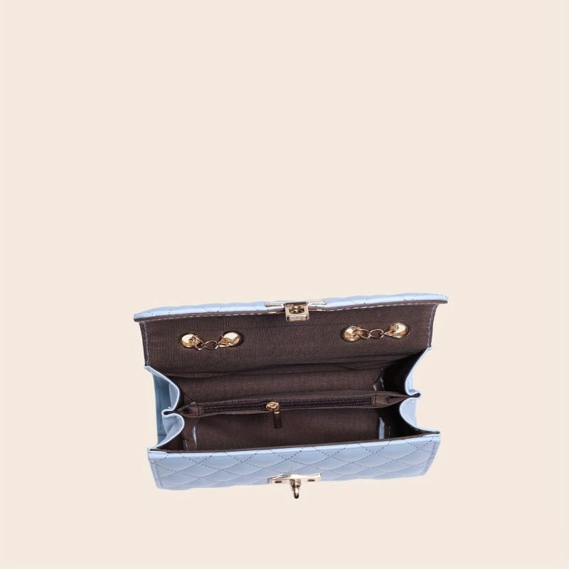 Quilted Crossbody Bag Chain Clutch Shoulder Square Bag