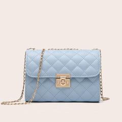 Quilted Crossbody Bag Chain Clutch Shoulder Square Bag