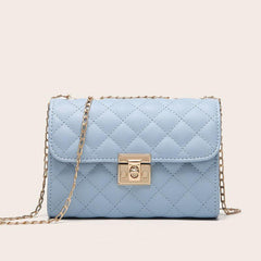 Quilted Crossbody Bag Chain Clutch Shoulder Square Bag