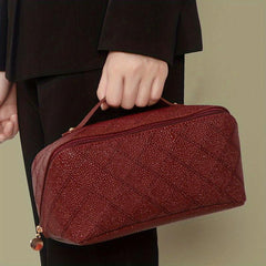 Vintage Large Capacity Cosmetics Bag Retro Makeup Storage Pouch