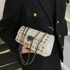 Argyle Quilted Square Crossbody Bag Solid Shoulder Bag Flap Crossbody Bag