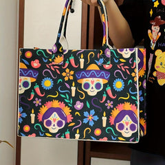 Halloween Party Gift Bag Ghost Skull Print Tote Bag Pumpkin Devil Candy Bag