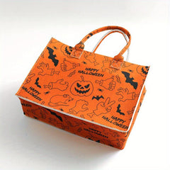 Halloween Party Gift Bag Ghost Skull Print Tote Bag Pumpkin Devil Candy Bag