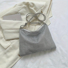 Glitter Rhinestone Hobo Bag Evening Shoulder Bag for Wedding Party