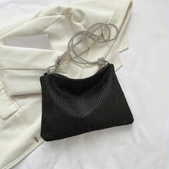 Glitter Rhinestone Hobo Bag Evening Shoulder Bag for Wedding Party