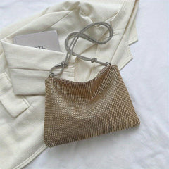 Glitter Rhinestone Hobo Bag Evening Shoulder Bag for Wedding Party
