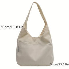 Corduroy Shoulder Bag Large Capacity Tote Bag Casual Hobo Bag