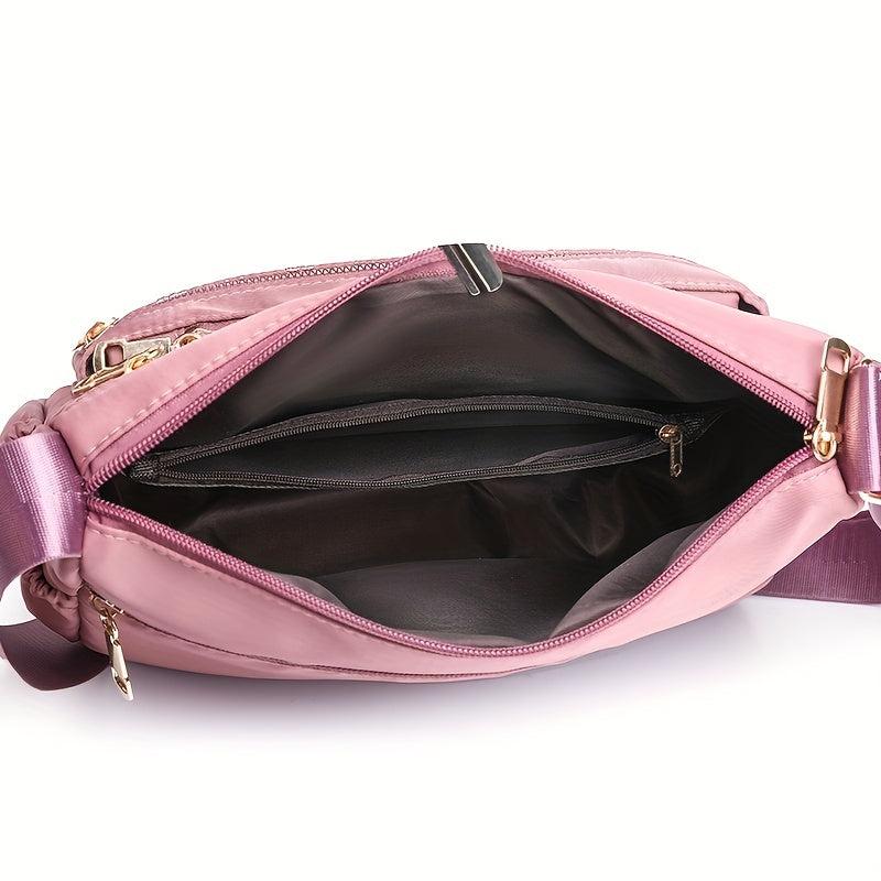 Casual Hobo Shoulder Bag Solid Crossbody Zipper Bag
