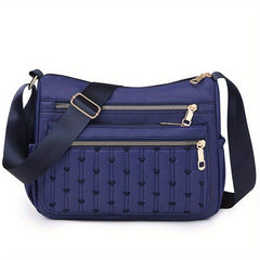 Casual Hobo Shoulder Bag Solid Crossbody Zipper Bag
