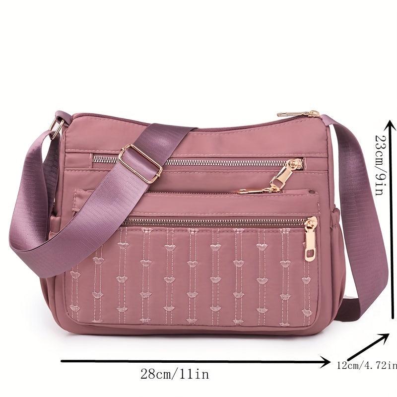 Casual Hobo Shoulder Bag Solid Crossbody Zipper Bag