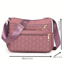 Casual Hobo Shoulder Bag Solid Crossbody Zipper Bag