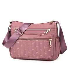 Casual Hobo Shoulder Bag Solid Crossbody Zipper Bag