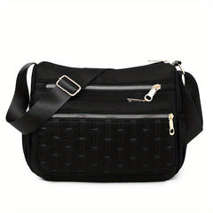 Casual Hobo Shoulder Bag Solid Crossbody Zipper Bag