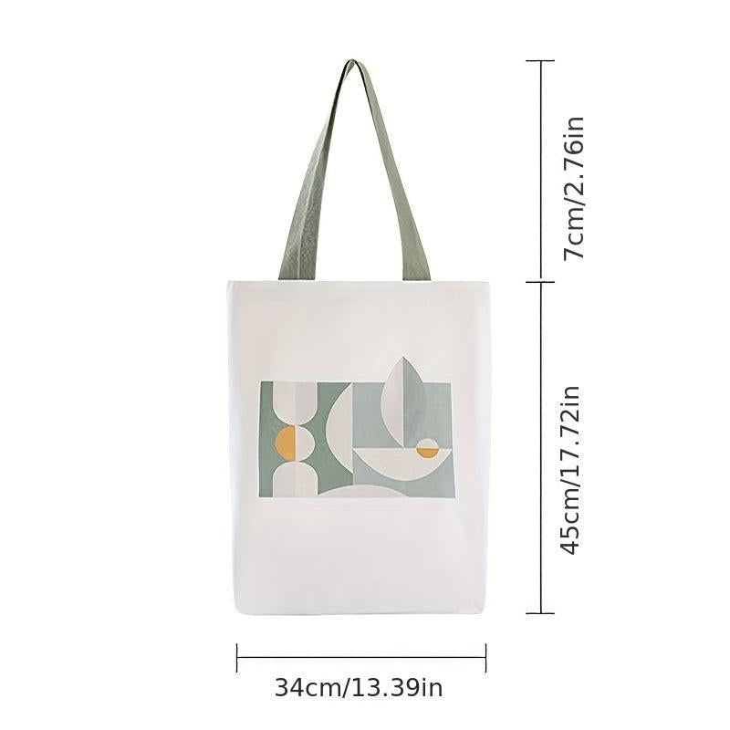Art Painting Print Tote Bag Canvas Shoulder Bag Reusable Large Shopping Bag
