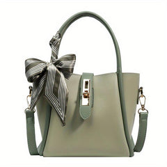 Classic Turn Lock Shoulder Bag Minimalist Women's Satchel Bag