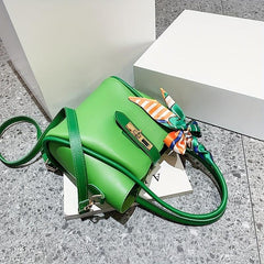 Classic Turn Lock Shoulder Bag Minimalist Women's Satchel Bag
