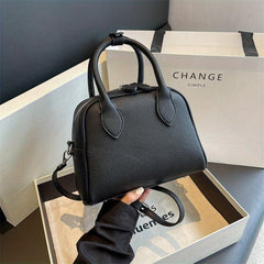Top Handle Satchel Crossbody Bag PU Leather Textured Bag Purse