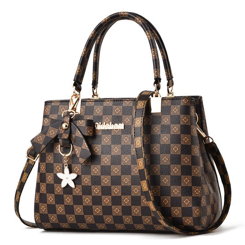 Vintage Pattern Shoulder Bag Faux Leather Handbag