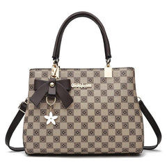 Vintage Pattern Shoulder Bag Faux Leather Handbag