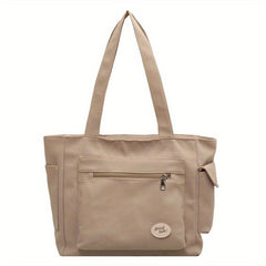 Canvas Shoulder Bag Large Capacity Tote Bag For Work School Travel