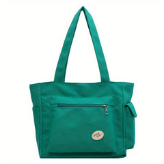 Canvas Shoulder Bag Large Capacity Tote Bag For Work School Travel