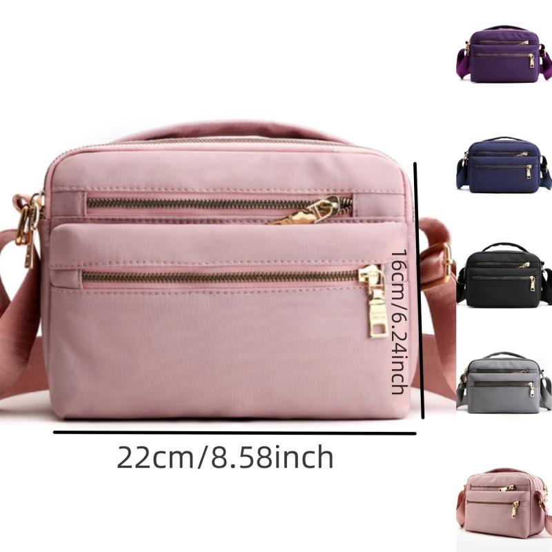 Small Nylon Crossbody Bag Layer Shoulder Bag Women's Pocket Purse