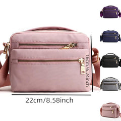 Small Nylon Crossbody Bag Layer Shoulder Bag Women's Pocket Purse