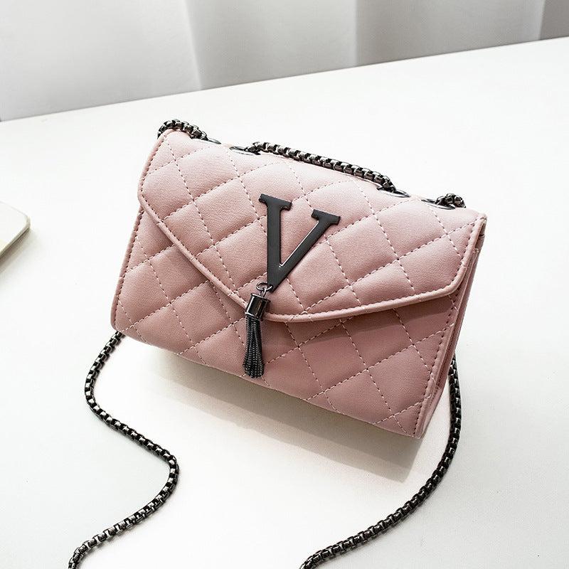 Quilted Tassel Decor Shoulder Bag Crossbody Handbag