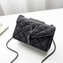 Quilted Tassel Decor Shoulder Bag Crossbody Handbag