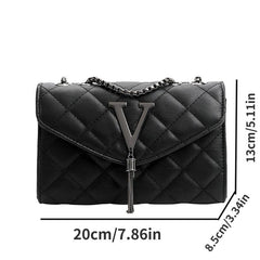 Quilted Tassel Decor Shoulder Bag Crossbody Handbag