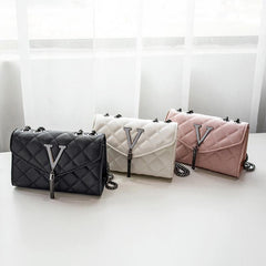 Quilted Tassel Decor Shoulder Bag Crossbody Handbag