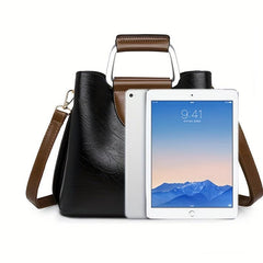 Vintage Vegan Crossbody Bag Retro Top Handle Satchel Tote Bag